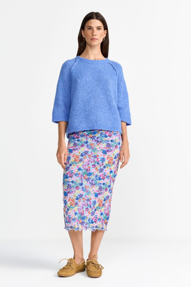 Bouclé Crew Short Sleeved