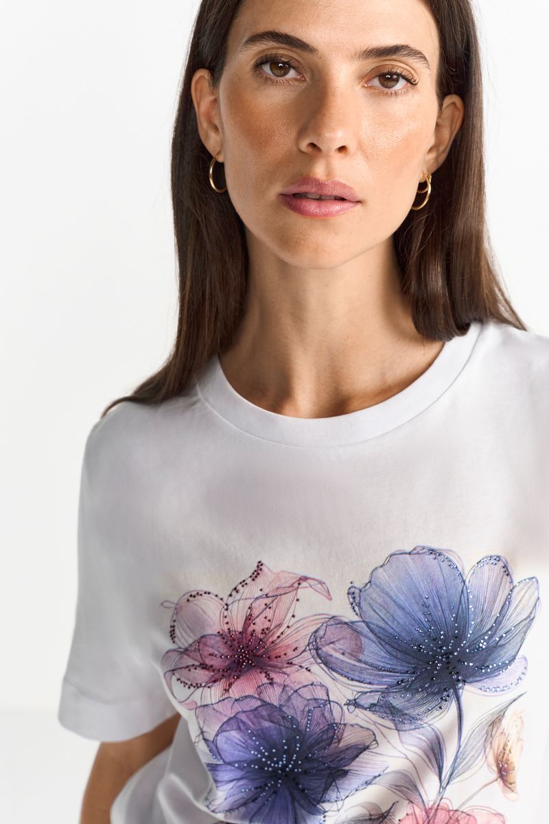 Easy Fit T-Shirt Flowers
