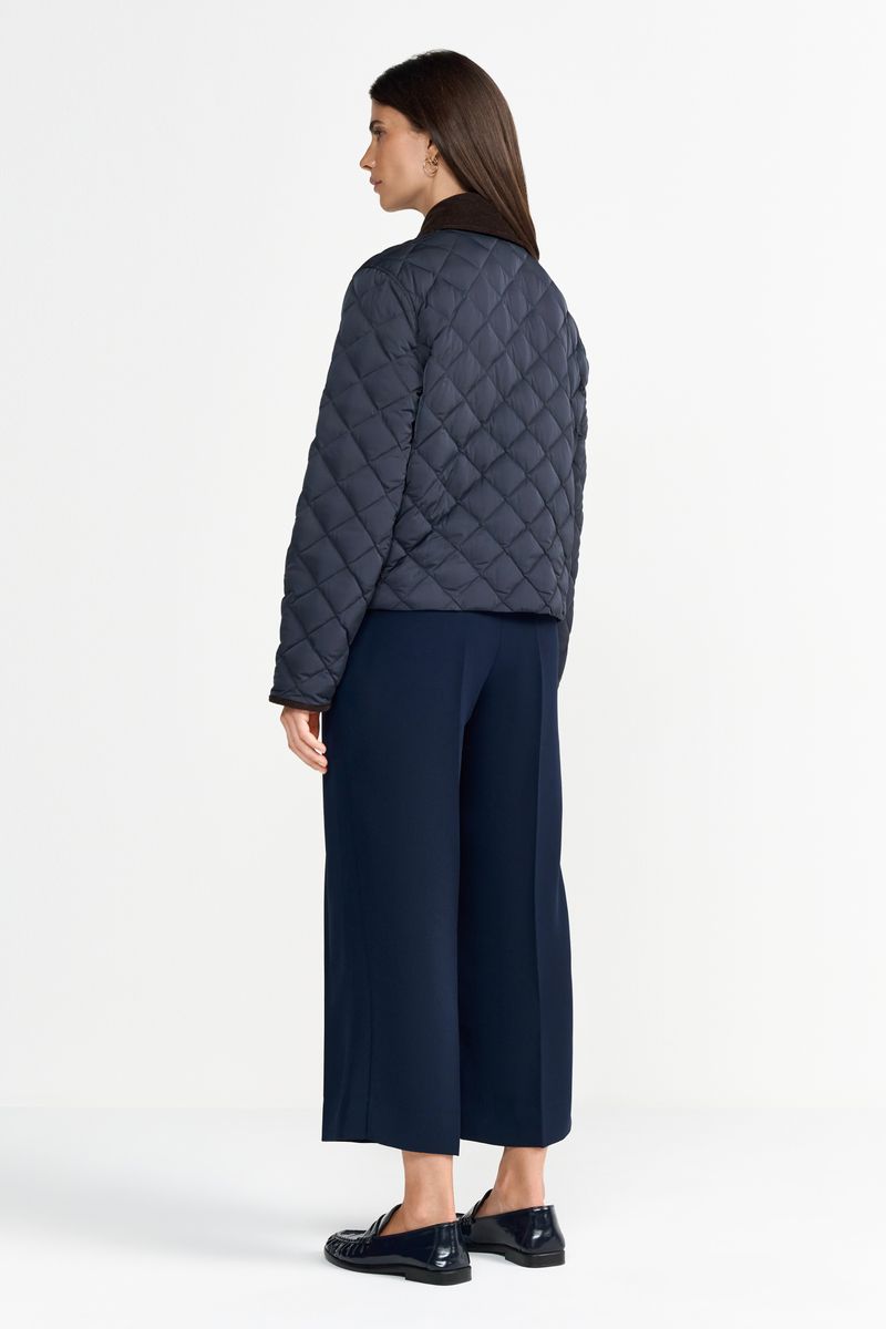 Padded Jacket with Corduroy Collar