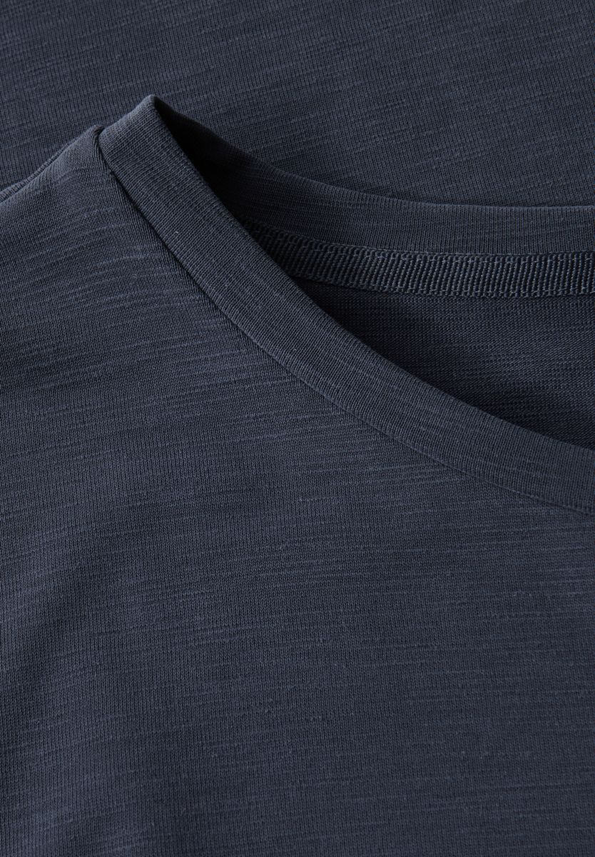 Silk-Look Shirt mit Wording