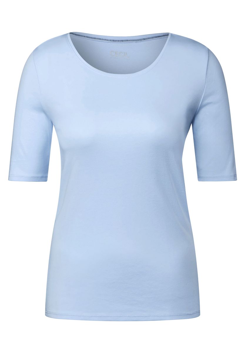 T-Shirt in Unifarbe