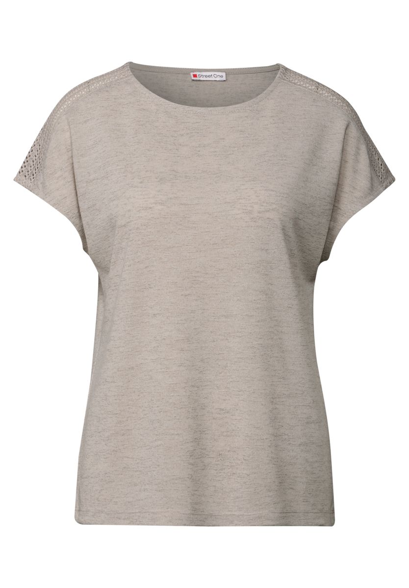Shirt mit Spitzendetail