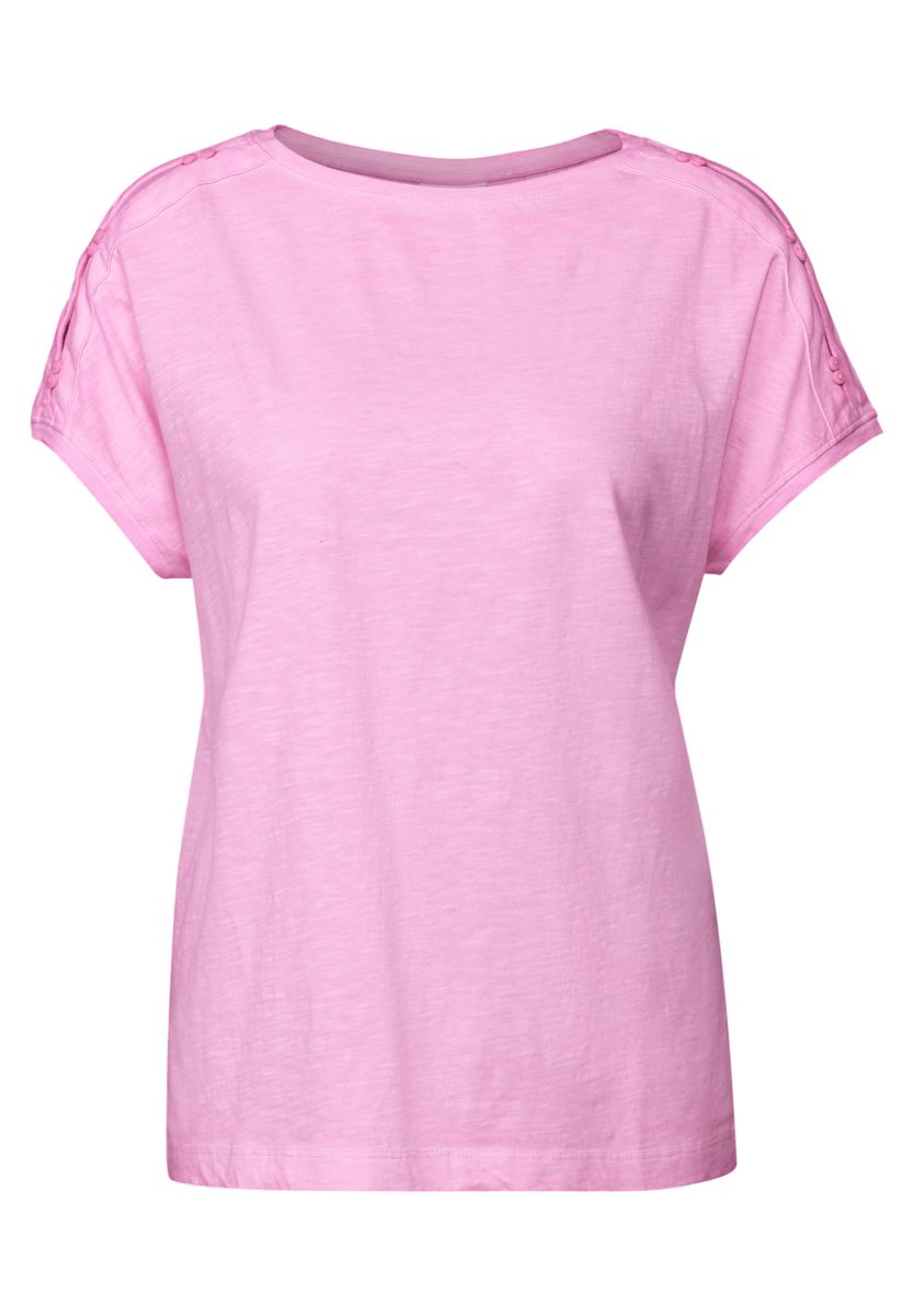 T-Shirt mit Knopfdetail