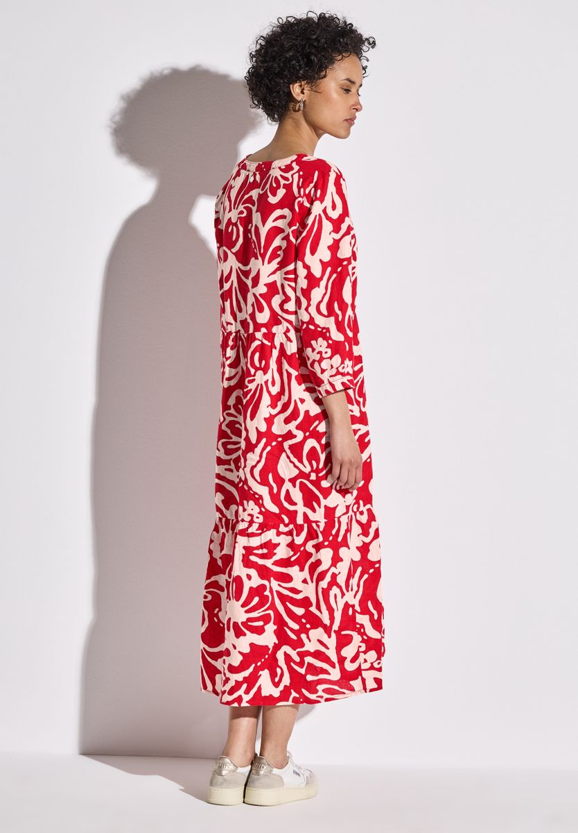 Leinenkleid mit Print