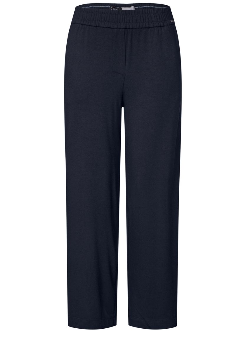 Wide Leg Jersey-Hose