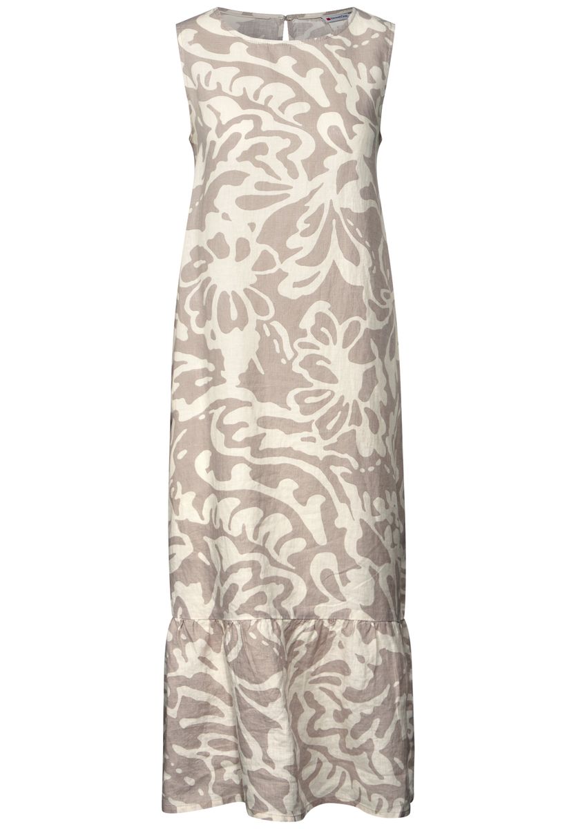Gemustertes Leinen-Kleid