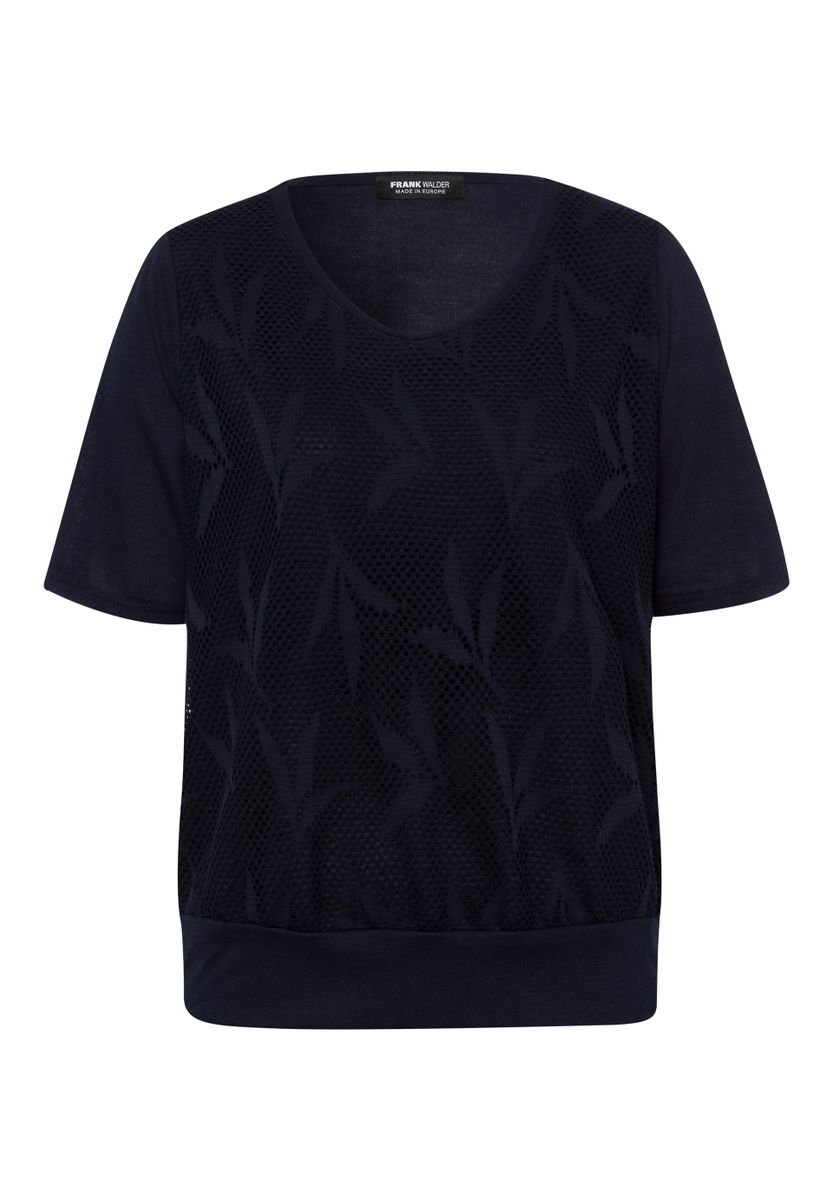 Shirt CHARMING FLAIR mit elastischer Lochspitze
