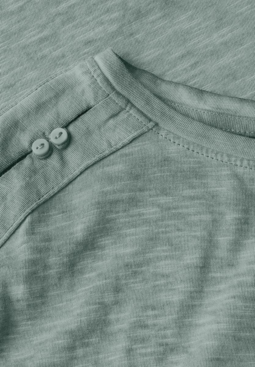 T-Shirt mit Knopfdetail
