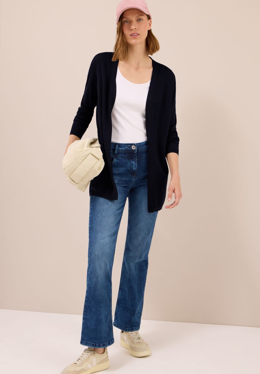 Offene Strickjacke