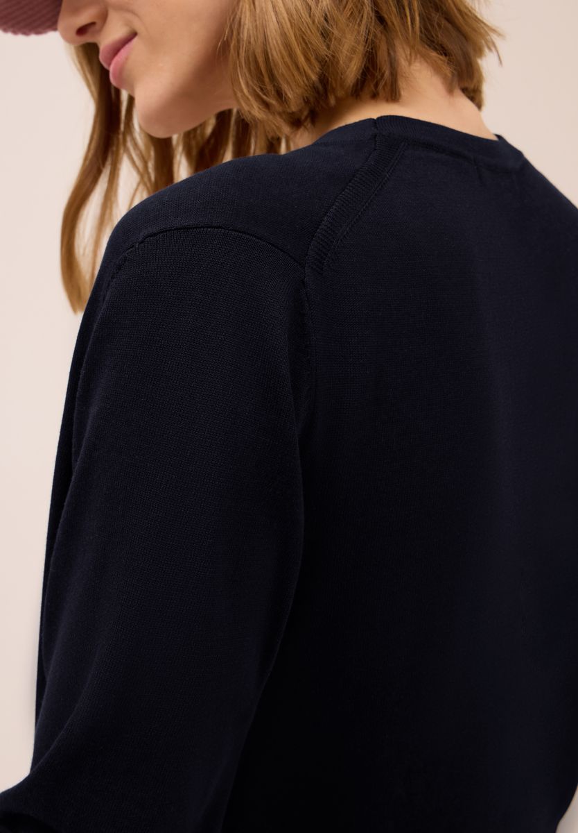 Offene Strickjacke