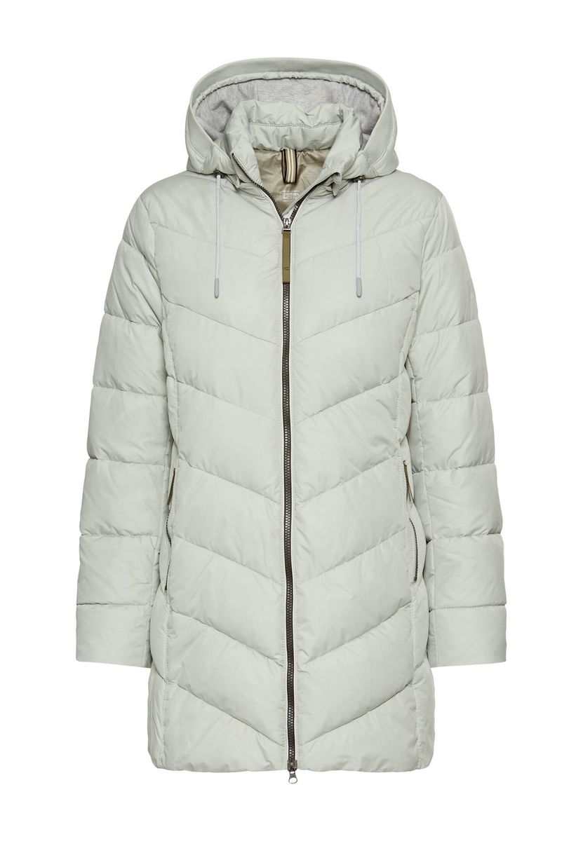 Wattierte Jacke mit abnehmbarer Kapuze