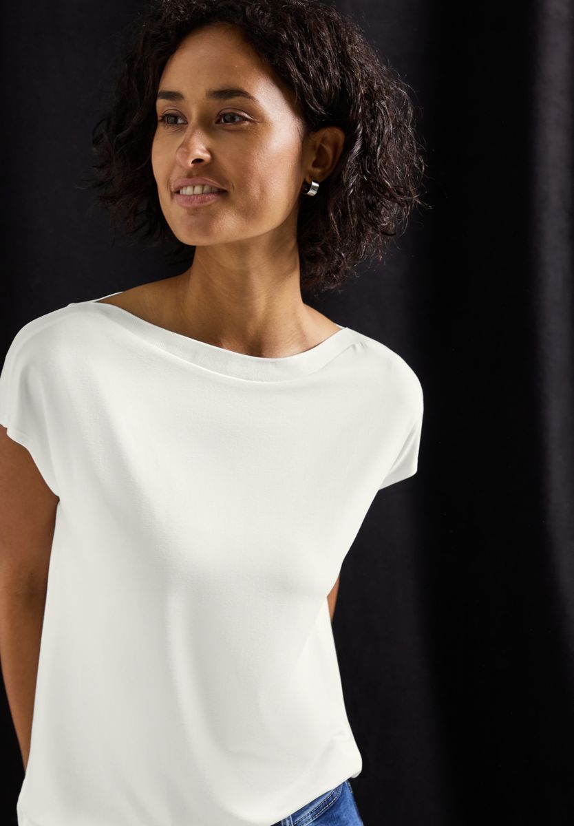 U-Boot Shirt mit Rippdetail