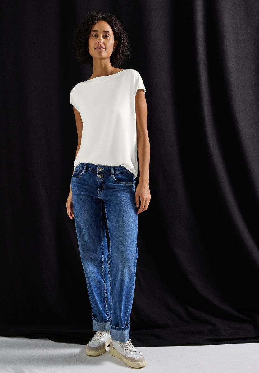 U-Boot Shirt mit Rippdetail