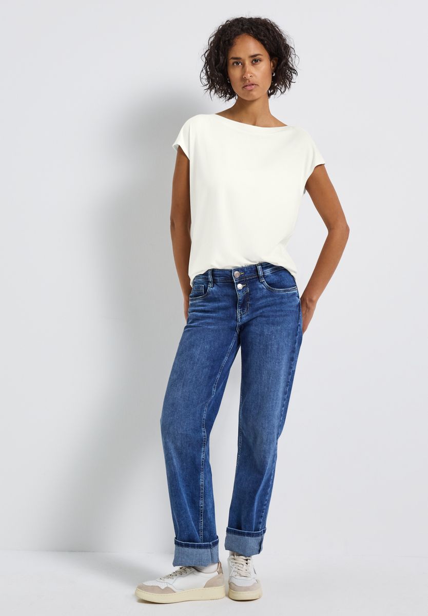 U-Boot Shirt mit Rippdetail