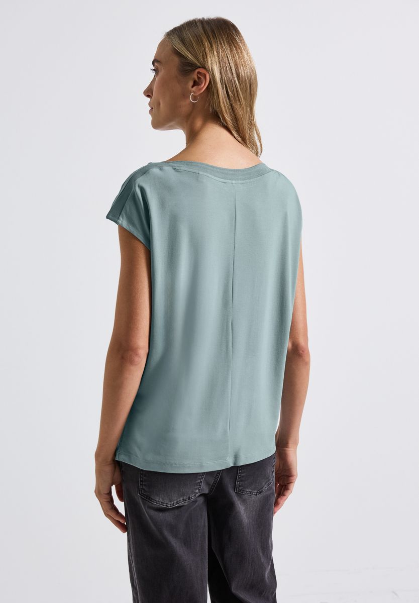 U-Boot Shirt mit Rippdetail
