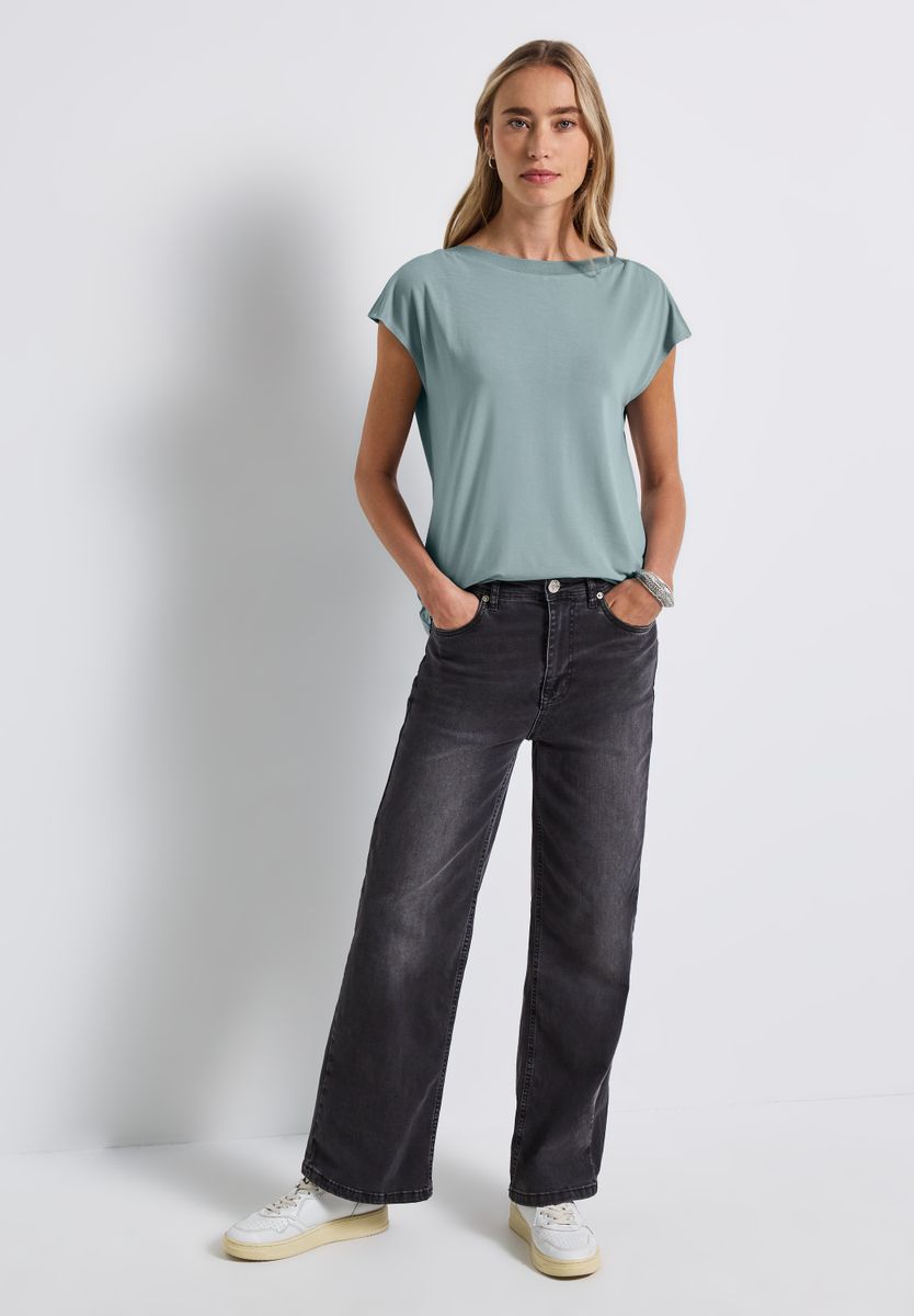 U-Boot Shirt mit Rippdetail