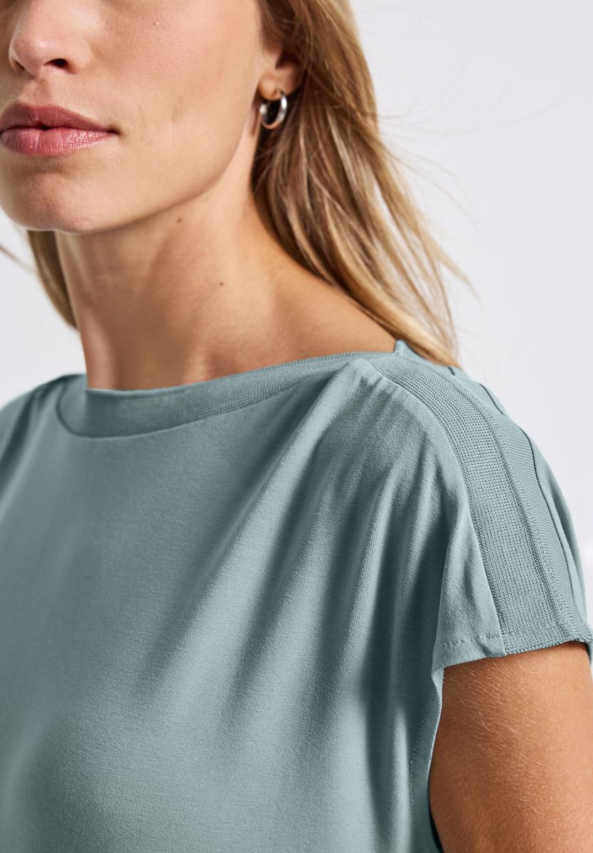 U-Boot Shirt mit Rippdetail