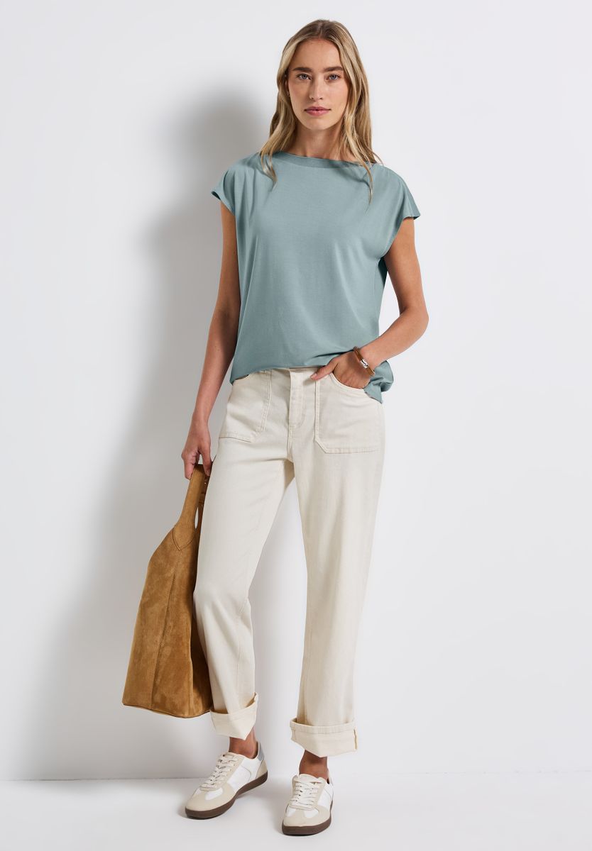 U-Boot Shirt mit Rippdetail