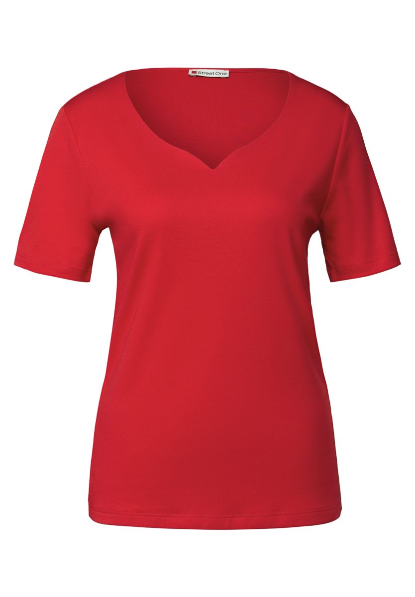 T-Shirt mit Herzausschnitt