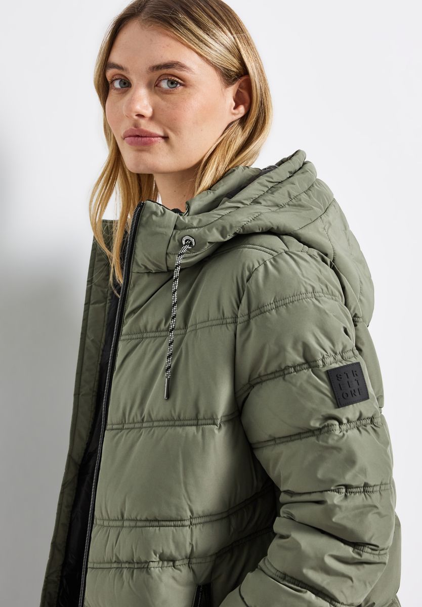 Lange Steppjacke