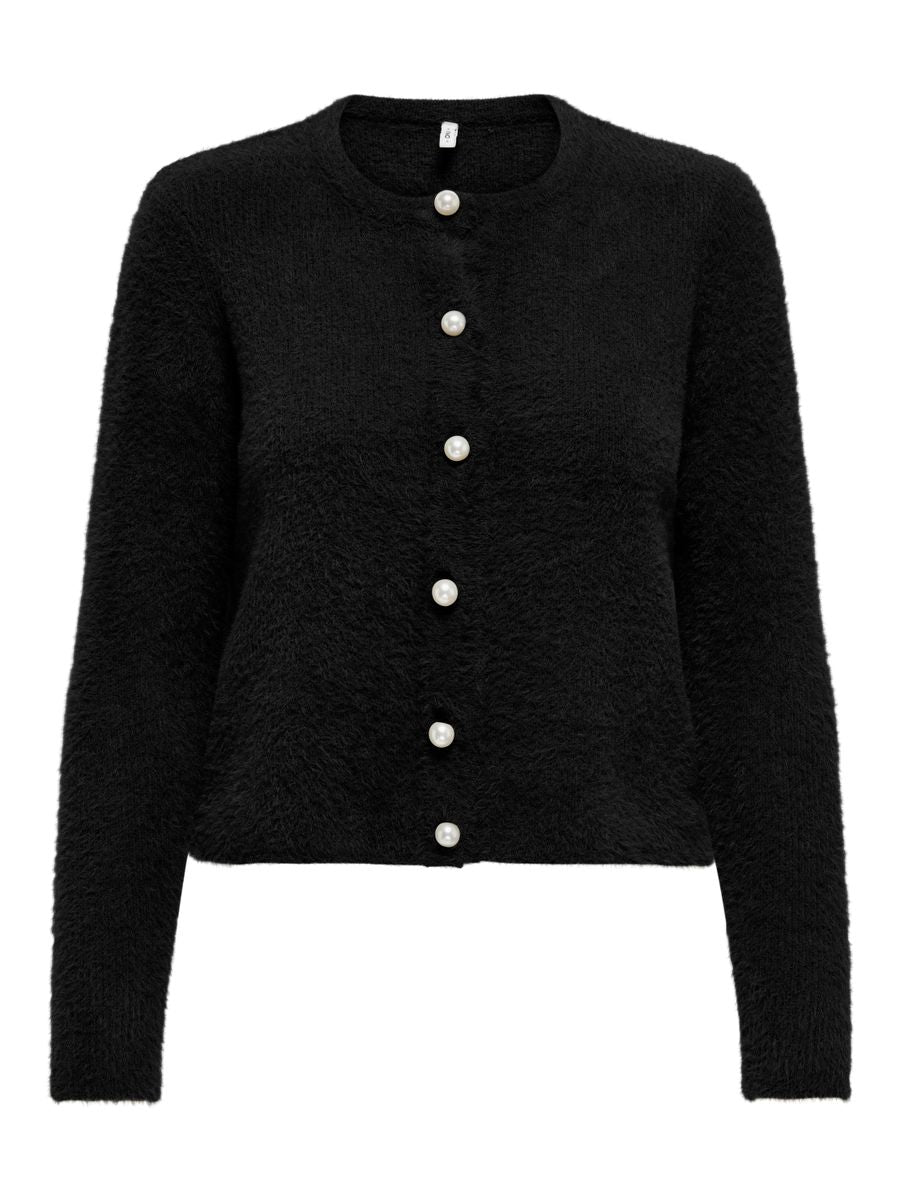 ONLPETRA LS PEARL O-NECK CARDI CC KNT