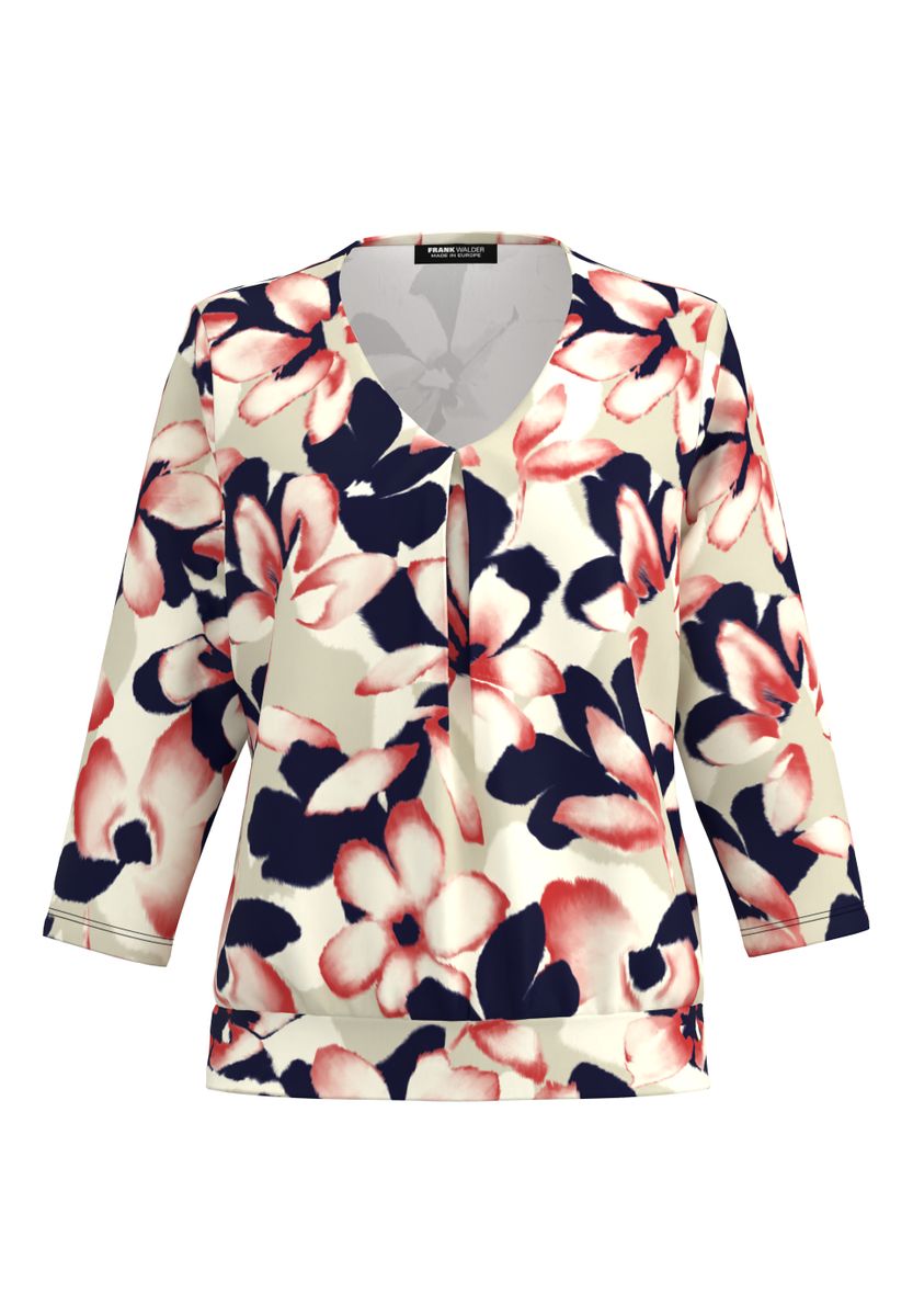 Blusenshirt NOS mit Faltendetail im Vorderteil