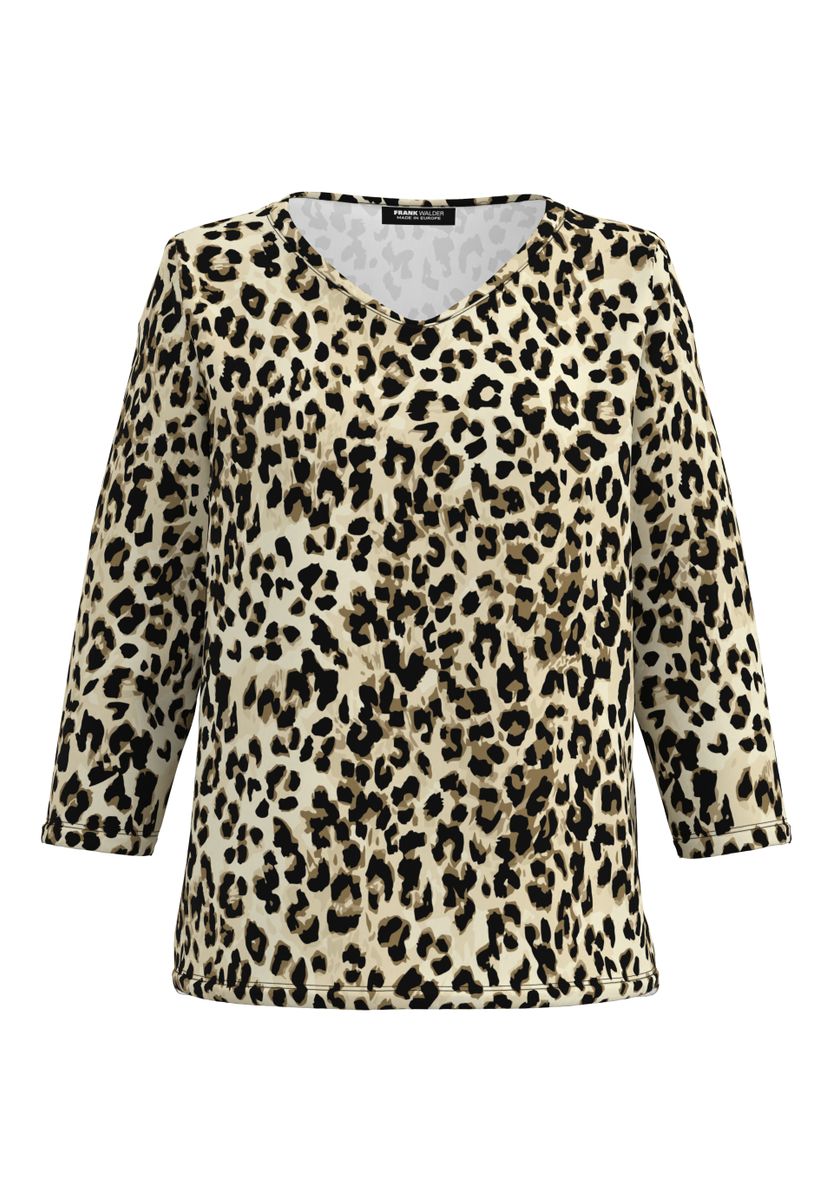 Shirt NOS mit gerundetem V-Ausschnitt