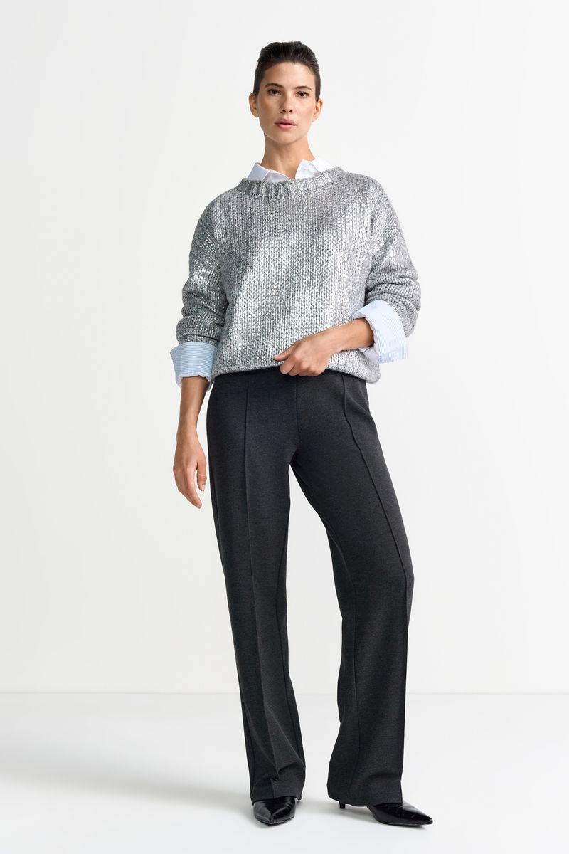 Foil Printed Crew Neck