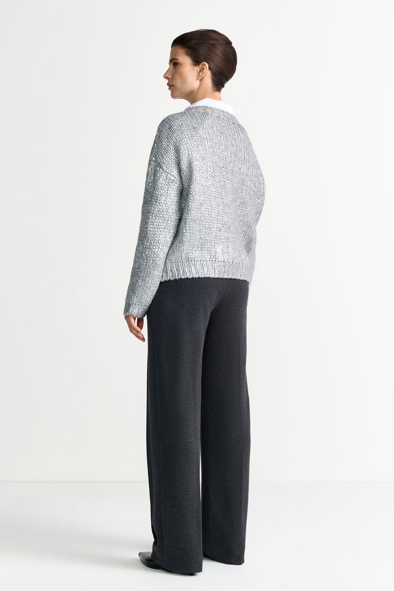 Foil Printed Crew Neck