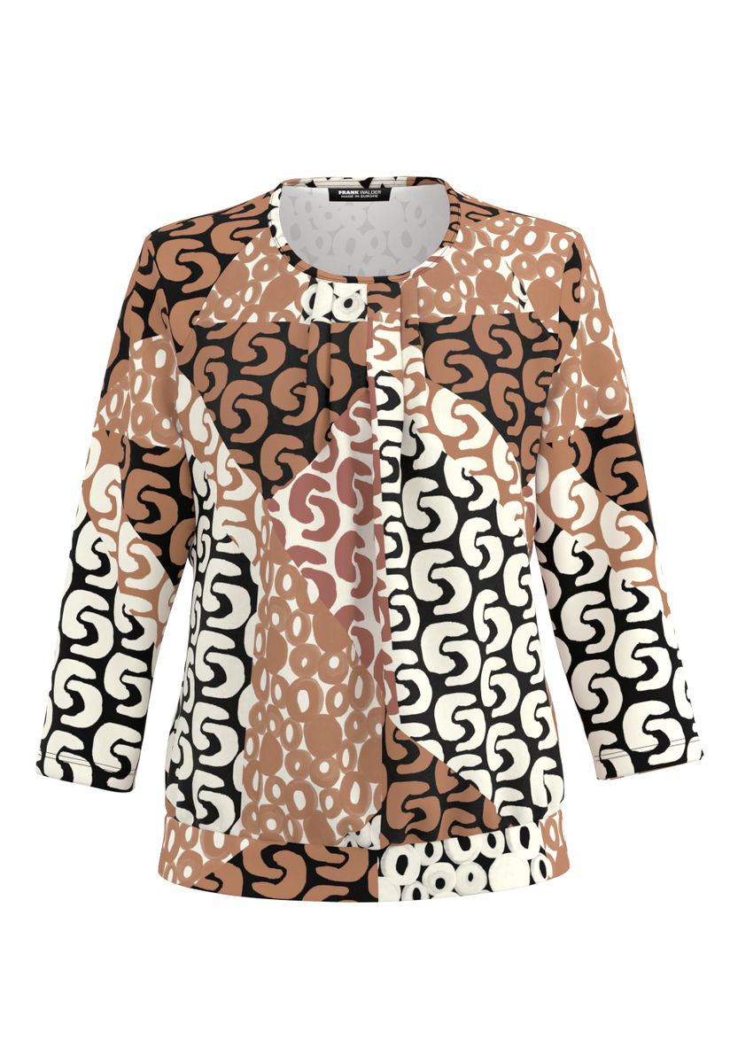 Blusenshirt NOS mit aparter Faltenpartie