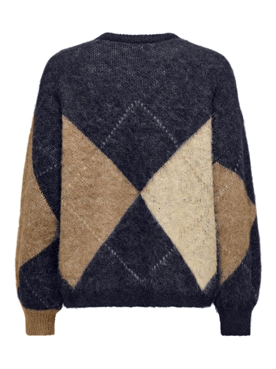 ONLNOEME LIFE LS JQ O-NECK KNT