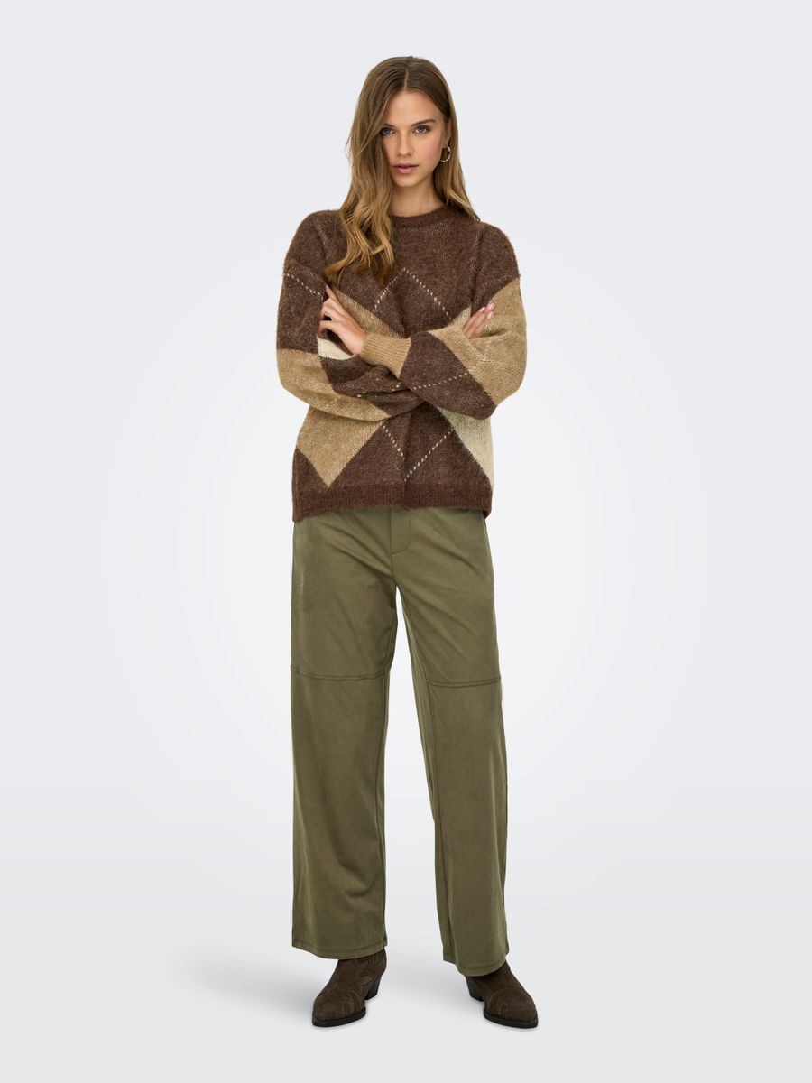 ONLNOEME LIFE LS JQ O-NECK NCA KNT