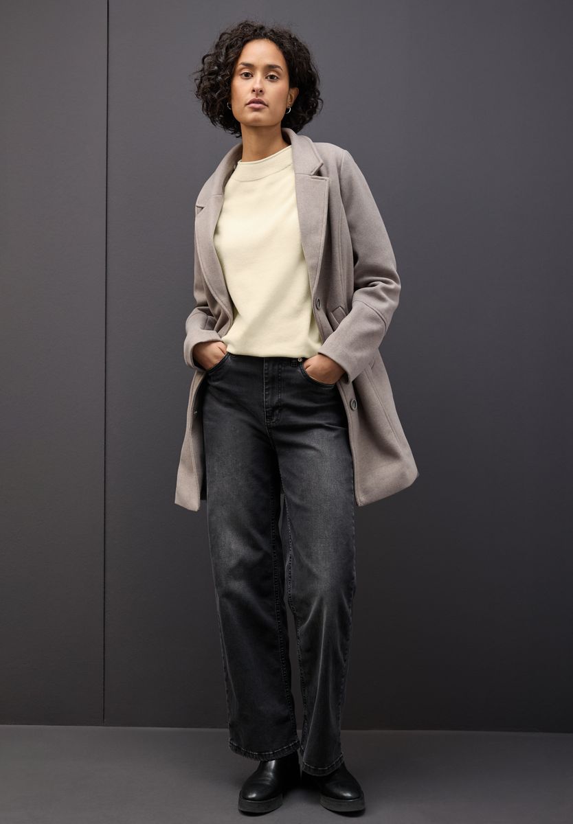 Pullover mit Rollkante