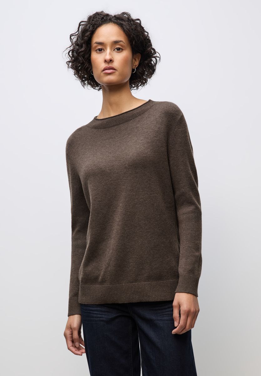 Pullover mit Rollkante