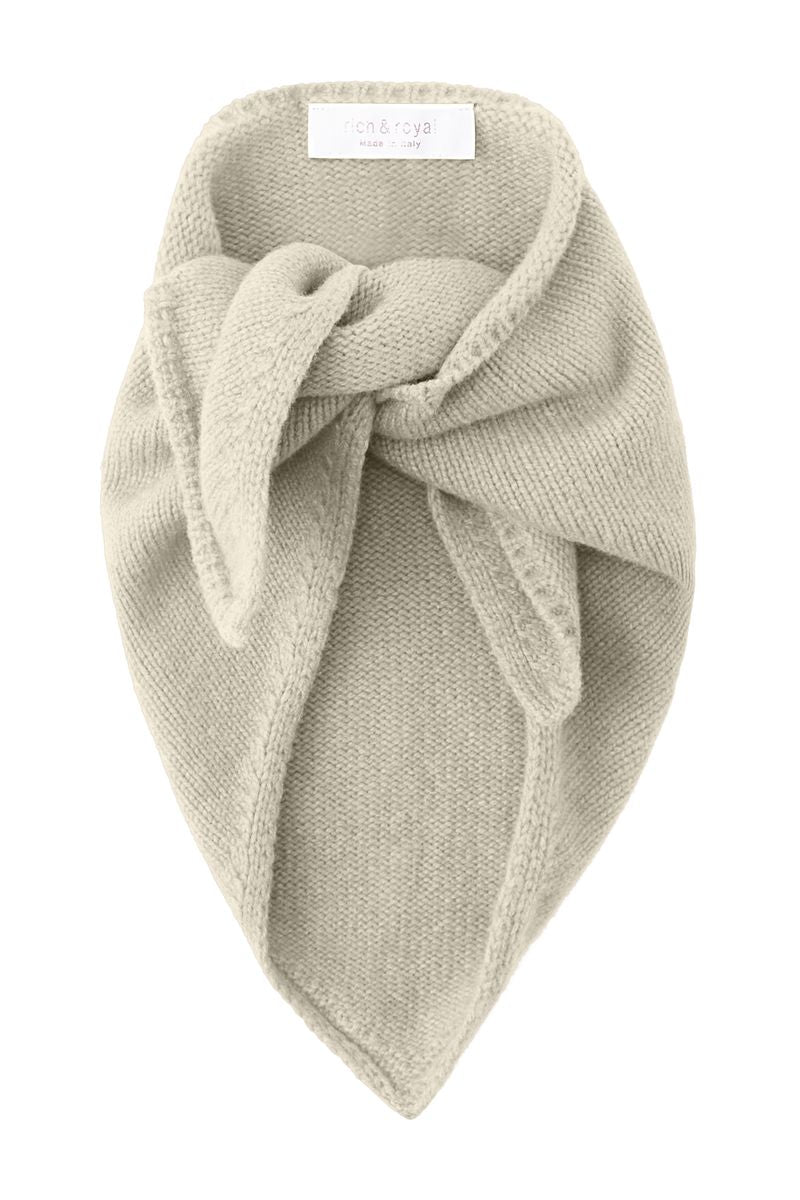 Knitted Triangle Scarf