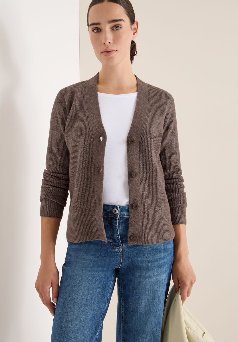 Cardigan mit Strukturdetail