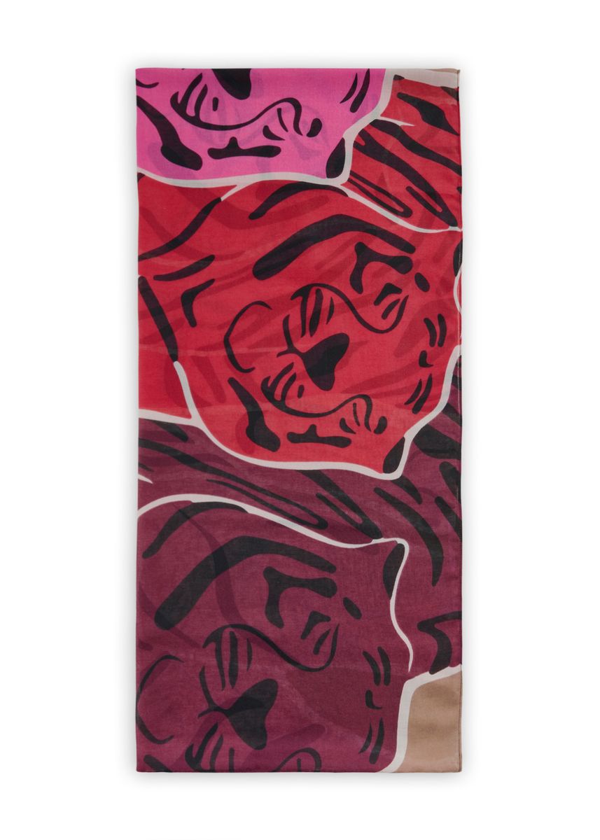 Loop aus recyceltem Polyester mit Tigerprint
