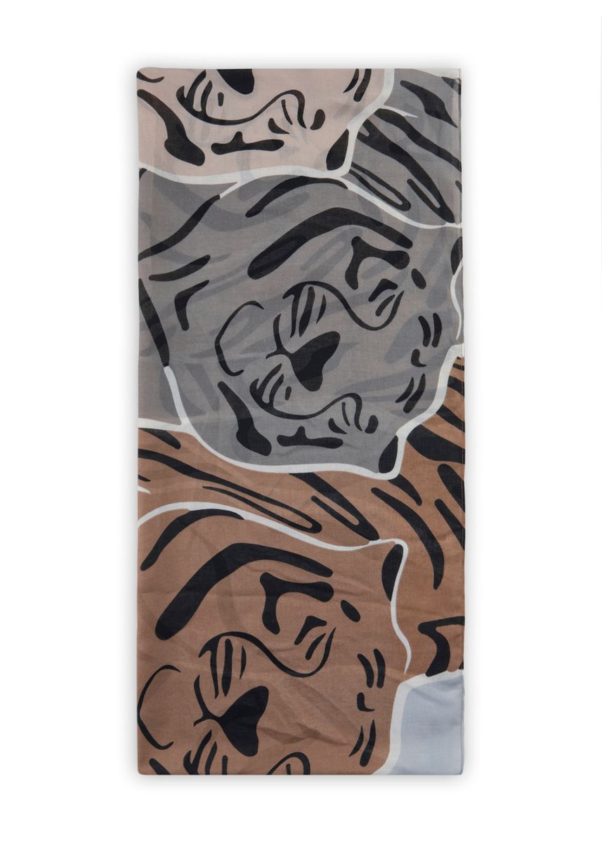 Loop aus recyceltem Polyester mit Tigerprint
