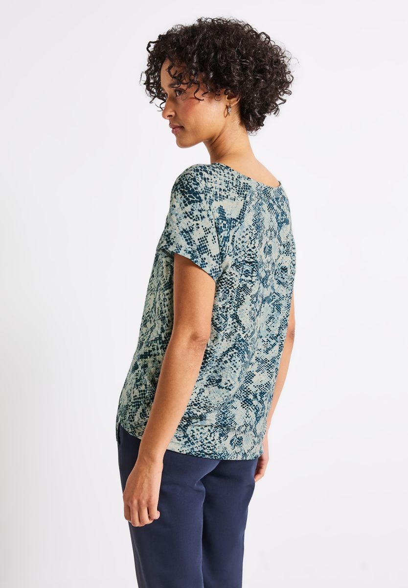 Materialmix Snake Shirt