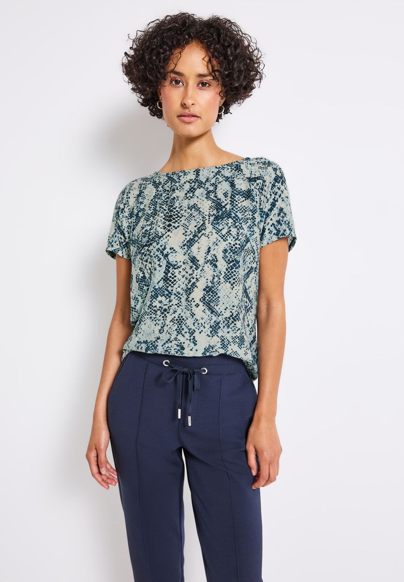 Materialmix Snake Shirt