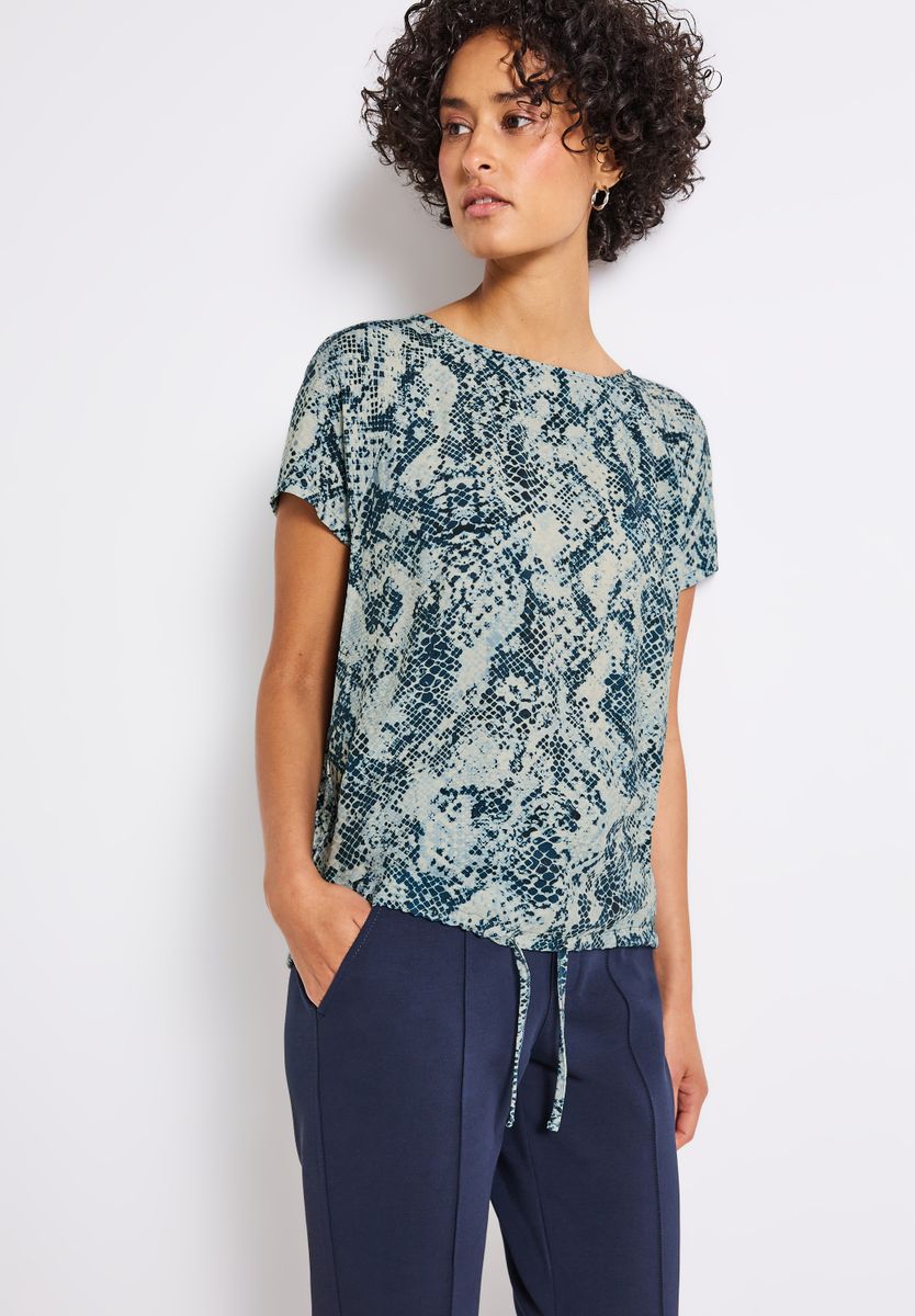 Materialmix Snake Shirt