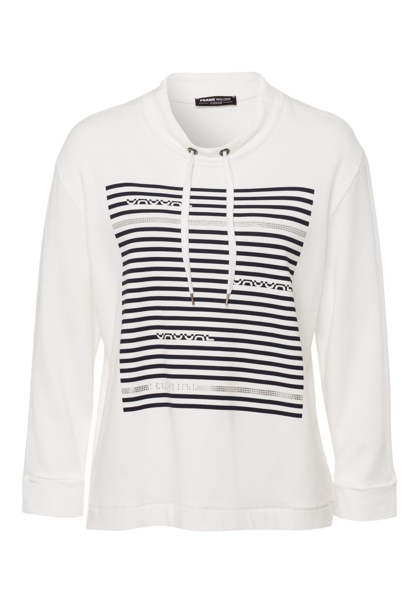 Sweatshirt CASUAL mit Motivprint und Schmuck