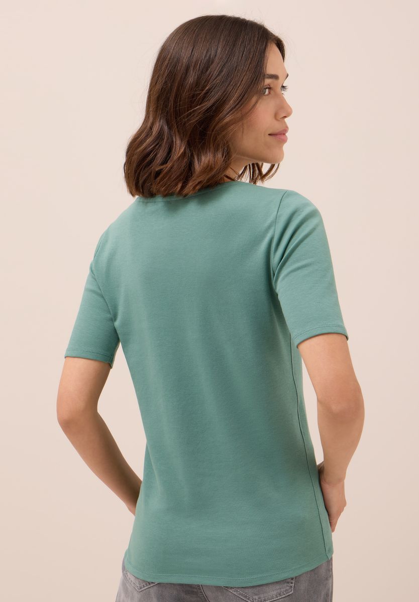 T-Shirt in Unifarbe