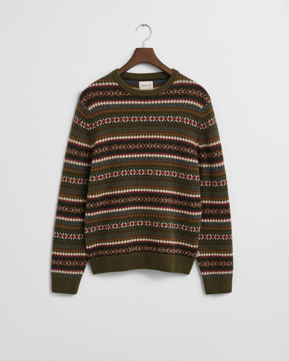 Fair Isle Rundhalspullover