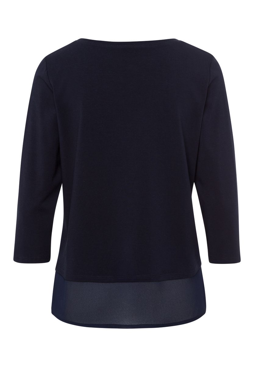 Shirt ELEMENTS mit Chiffon-Saum