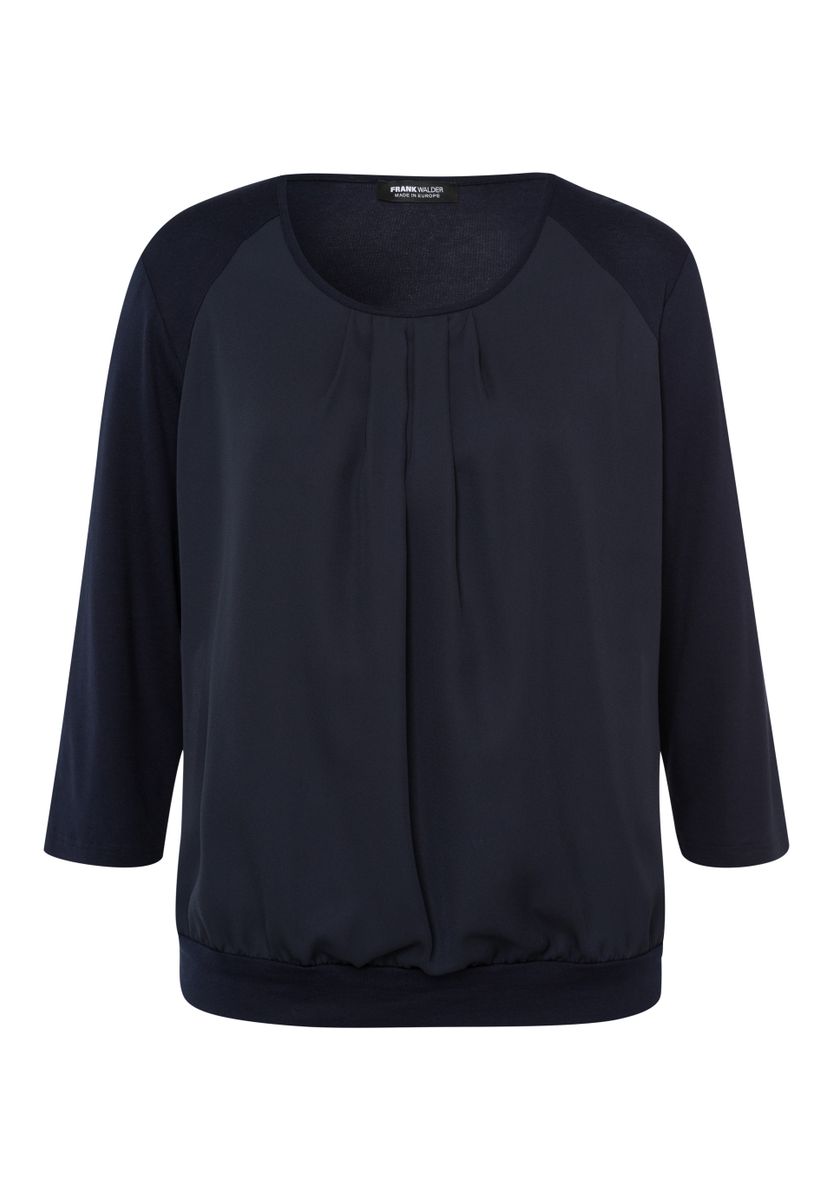 Blusenshirt NOS im Materialmix