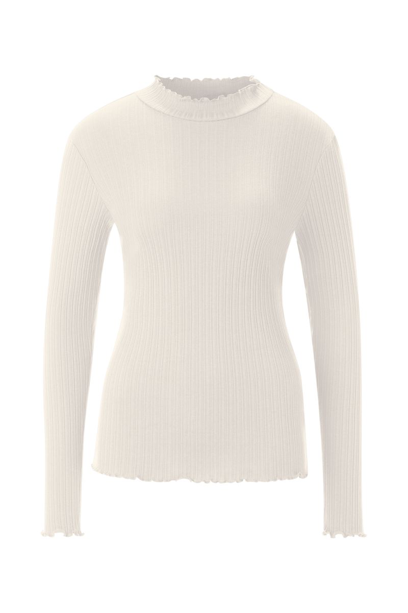 Organic Rib Longsleeve Ruffle
