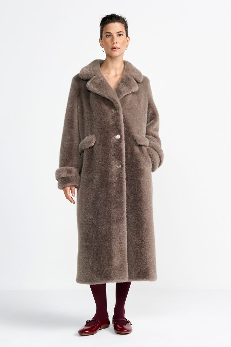 Long Faux Fur Coat