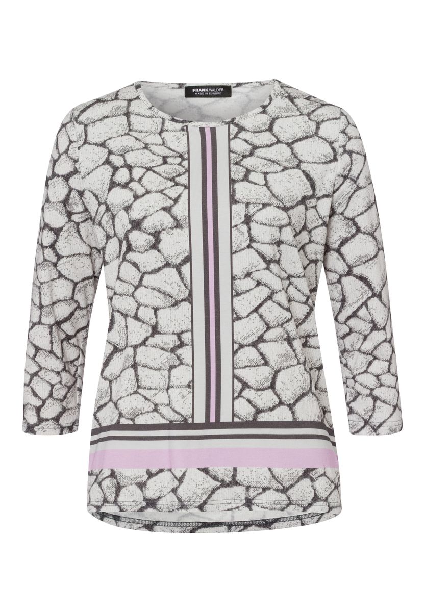 Shirt ICED LAVENDER mit Panneaux-Print