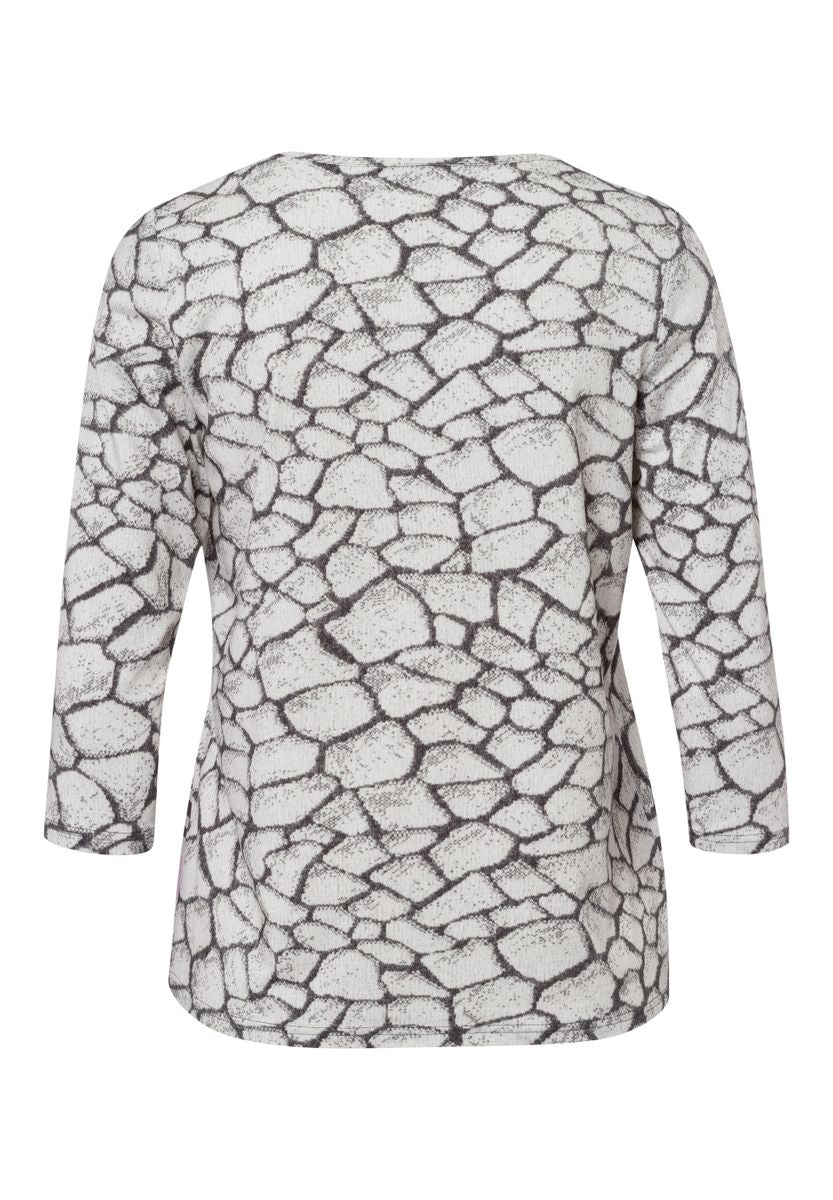 Shirt ICED LAVENDER mit Panneaux-Print